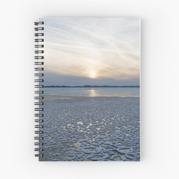Item preview, The Coolest Lily Pad Ice - Lake Erie Sunset at Crystal Beach Waterfront designed and sold by Georgia Mizuleva.