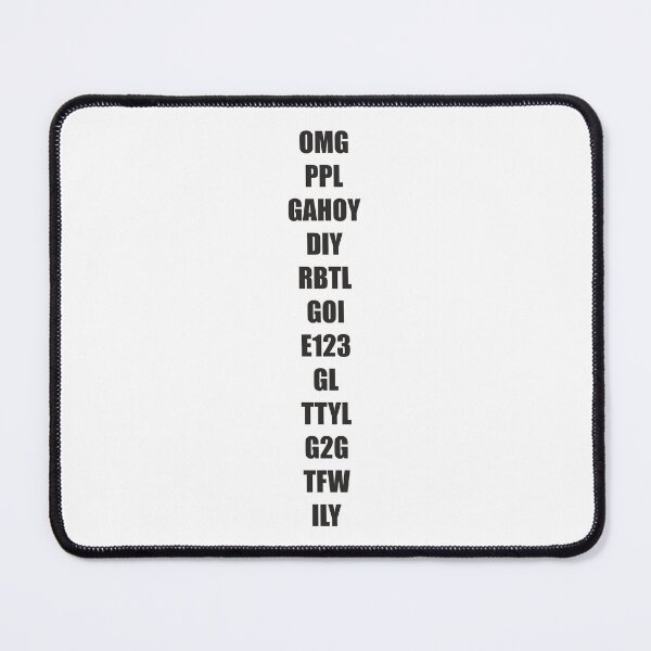 Item preview, Abbreviations - Internet slang appeal designed and sold by Aceofspace3000.