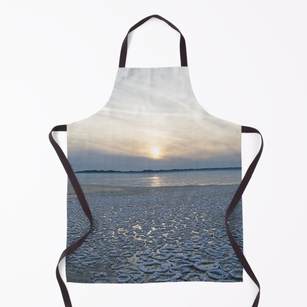 Item preview, The Coolest Lily Pad Ice - Lake Erie Sunset at Crystal Beach Waterfront designed and sold by Georgia Mizuleva.