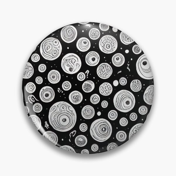 Item preview, Psychedelic Monochrome Amoebas designed and sold by Fine Prints.