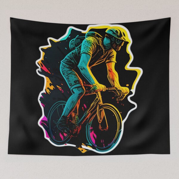 Item preview, Road race ,Road Cycling, road cycling man ,Neon cyclist  designed and sold by verluxe.