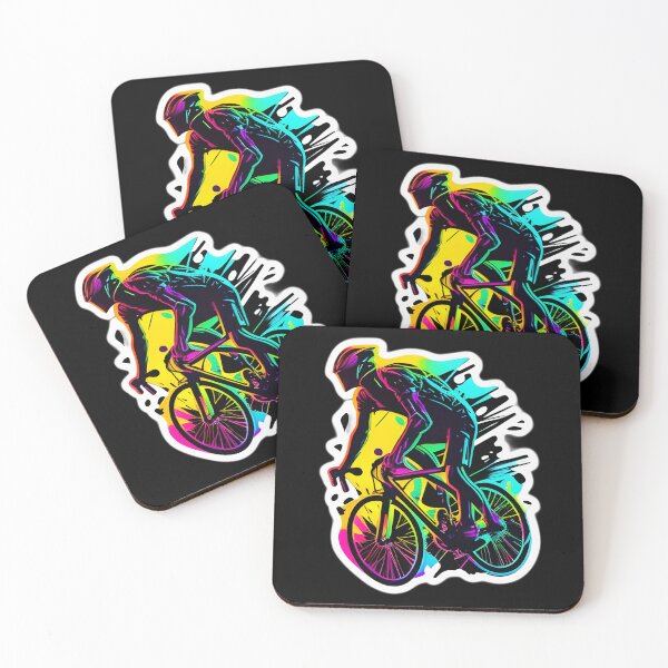 Item preview, Road race ,Road Cycling, road cycling man ,Neon cyclist  designed and sold by verluxe.