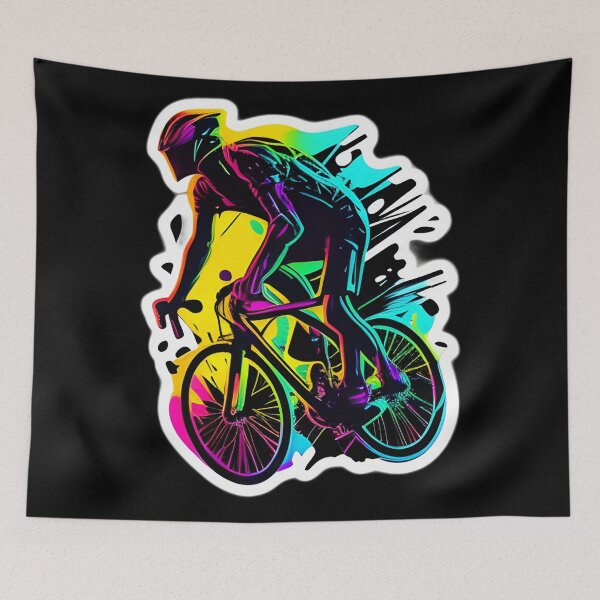 Item preview, Road race ,Road Cycling, road cycling man ,Neon cyclist  designed and sold by verluxe.