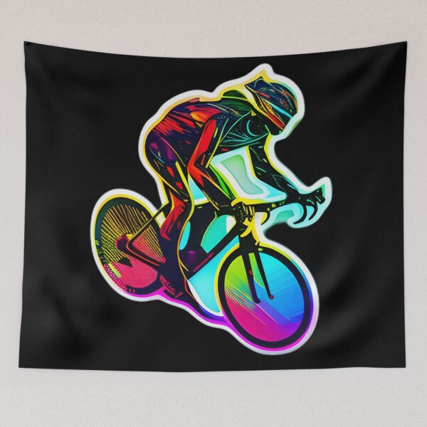 Item preview, Road race ,Road Cycling, road cycling man ,Neon cyclist  designed and sold by verluxe.