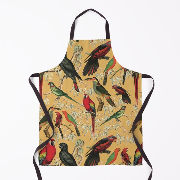 Item preview, Vibrant Bird Pattern for a Tropical-Inspired Look - honey yellow designed and sold by CharlieCreates.