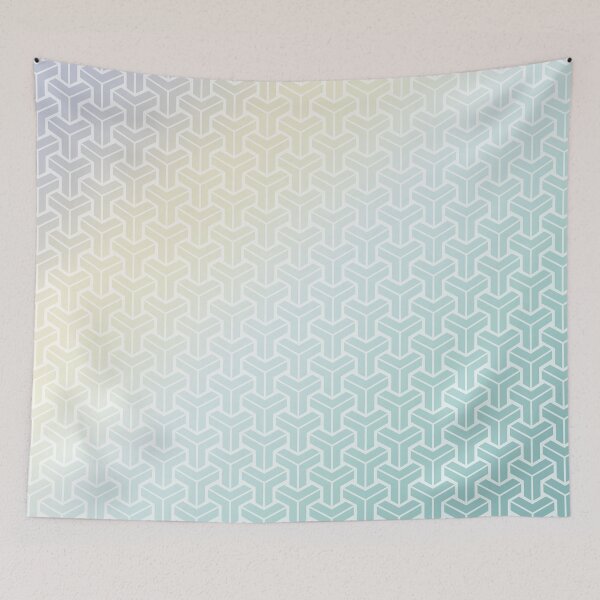 Item preview, Japan Kumikikko Pattern in Yellow Aqua Gradient designed and sold by Takeda-art.