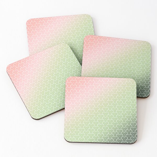 Item preview, Japan Kumikikko Pattern in Pink Green Gradient designed and sold by Takeda-art.