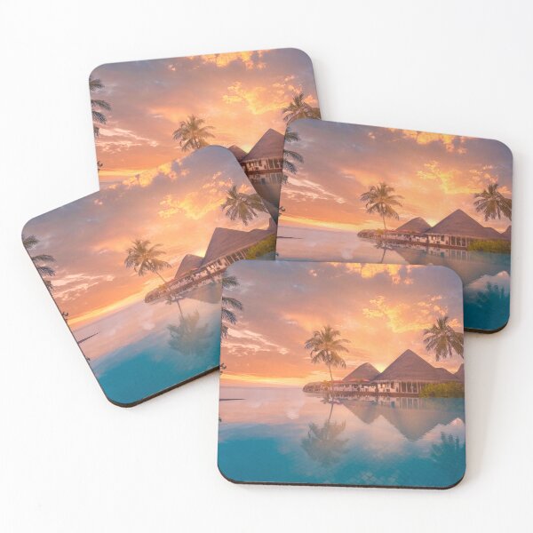 Item preview, Tourism landscape luxury resortat dusk. designed and sold by Streetsigns1957.