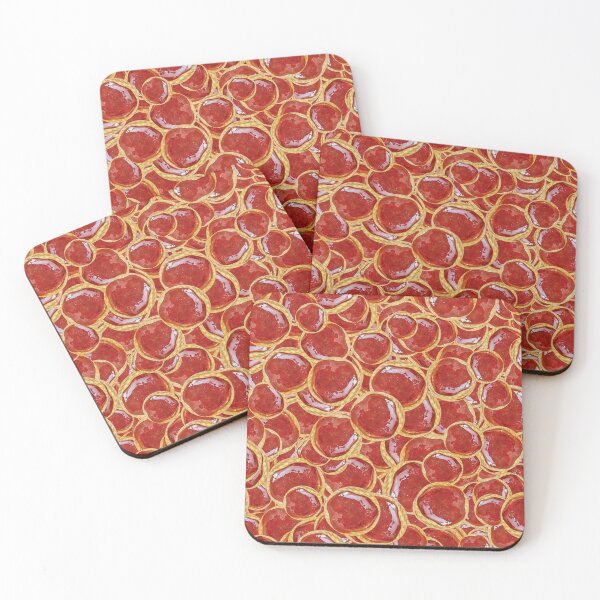 Item preview, Cookies with strawberry jam motif pattern designed and sold by DFLC Prints.
