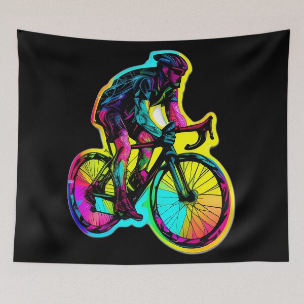 Item preview, Road race ,Road Cycling, road cycling man ,Neon cyclist  designed and sold by verluxe.