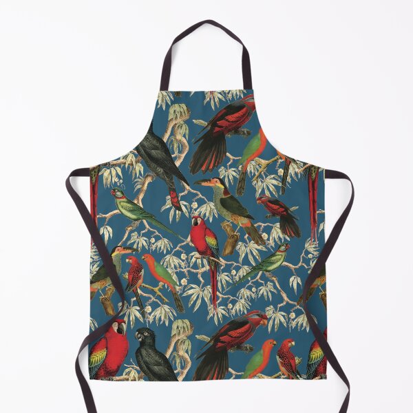 Item preview, Vintage Parrot and Tropical Bird Pattern - Royal Blue designed and sold by CharlieCreates.