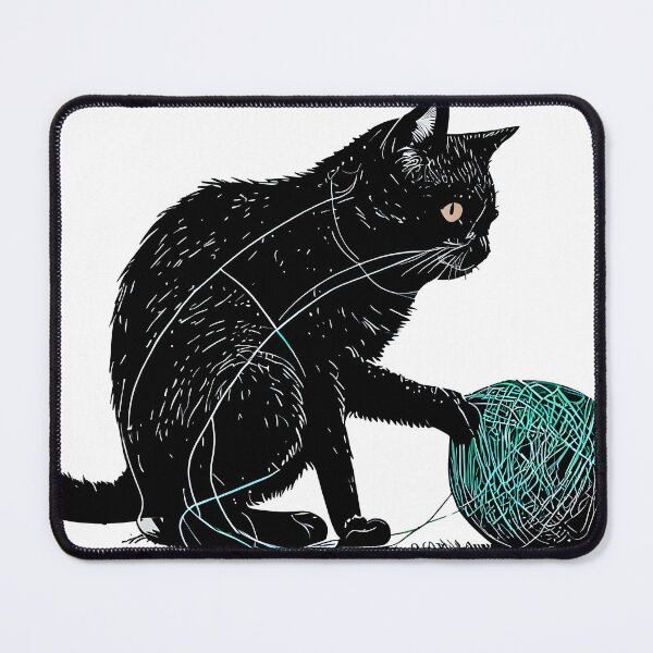 Item preview,  Feline Friend:Cat Playing With A Ball Of String designed and sold by PosterManiaRo.