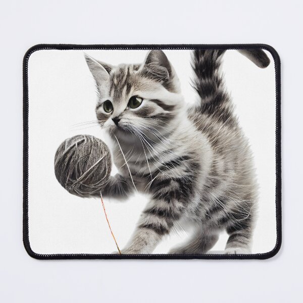 Item preview, Whisker Workout Cat Playing With A Ball Of String designed and sold by PosterManiaRo.