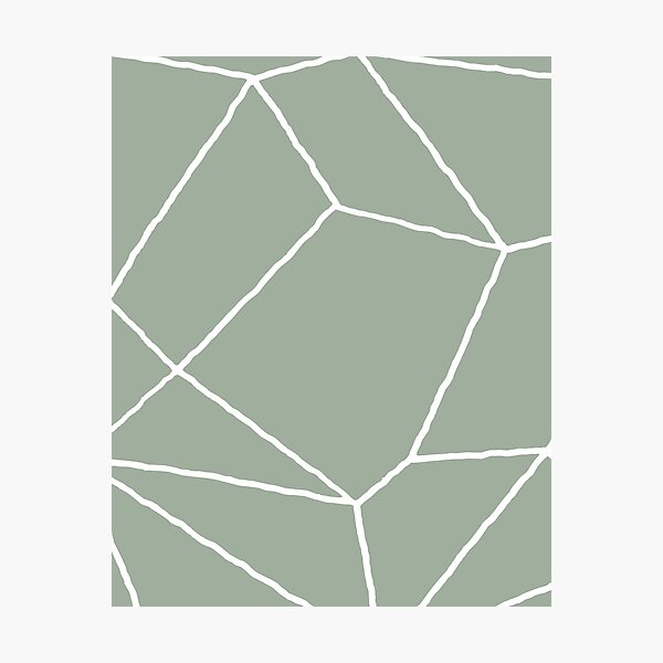 Item preview, Geometric Sage Green Throw Pillow designed and sold by sheseddit.