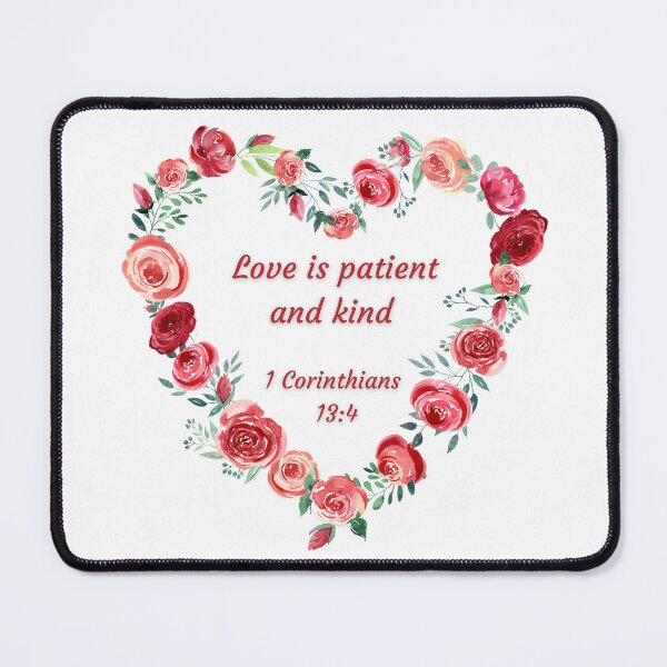 Item preview, 1 Corinthians 13:4 - Love is patient and kind designed and sold by FlutterByH.