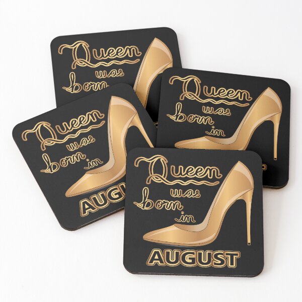 Item preview, Queen Was Born In August Golden Heel designed and sold by Isma Saleem.