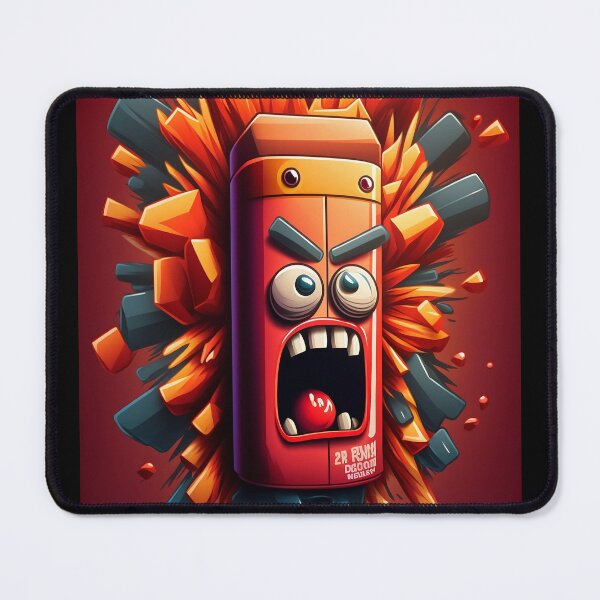 Item preview, Colorful Cartoon Angry Dynamite Stick Design designed and sold by EnzoZs.