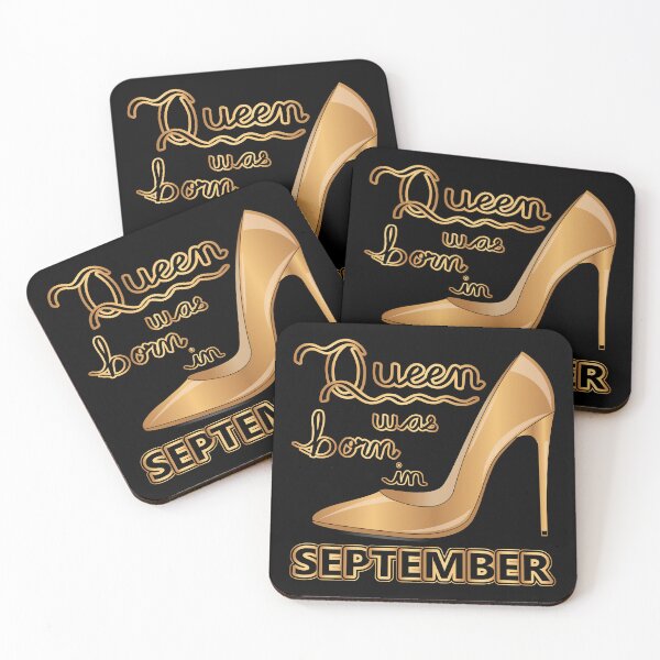Item preview, Queen Was Born In September Golden Heel designed and sold by Isma Saleem.