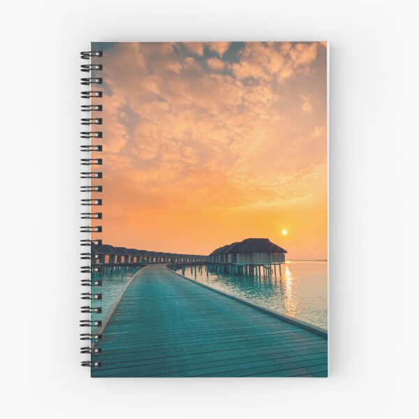 Item preview, Bungalows de agua al atardecer. designed and sold by Streetsigns1957.