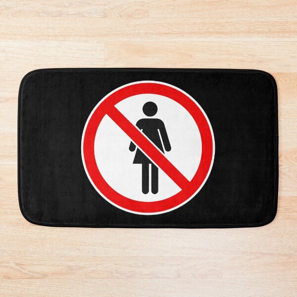 Item preview, Forbidden to women funny sign design designed and sold by Luca Marella.
