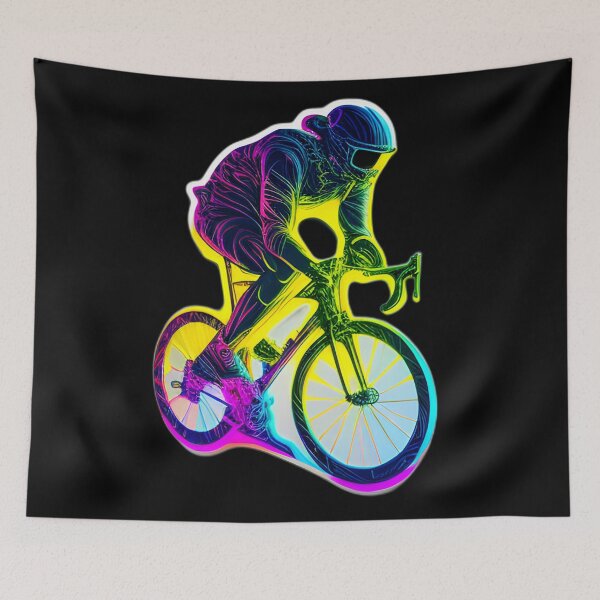 Item preview, Road race ,Road Cycling, road cycling man ,Neon cyclist  designed and sold by verluxe.