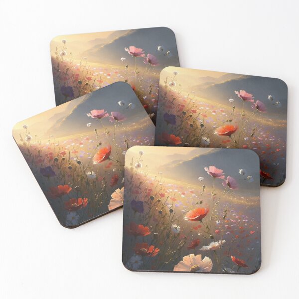 Item preview, Sunrise with flowers between mountains! designed and sold by artra-shop.