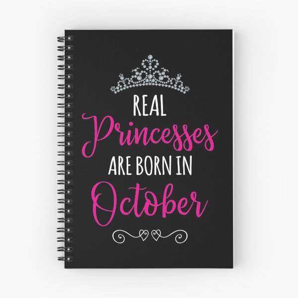 Item preview, Real Princesses are Born in October designed and sold by Jandsgraphics.
