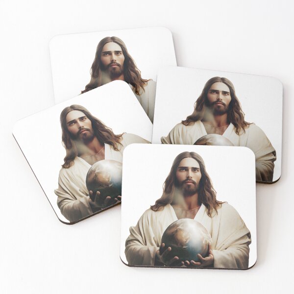 Item preview, Jesus Christ's Power and Grace Holding the World in His Hands designed and sold by PosterManiaRo.
