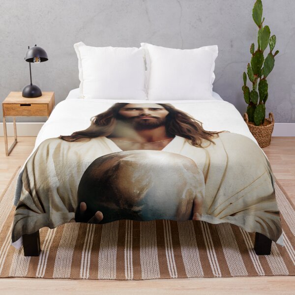 Item preview, Jesus Christ's Power and Grace Holding the World in His Hands designed and sold by PosterManiaRo.