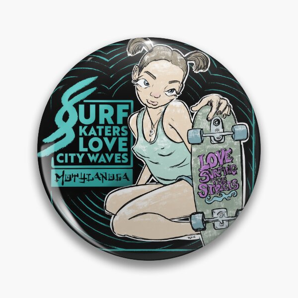 Item preview, Surf skaters love city waves designed and sold by motylanoga.