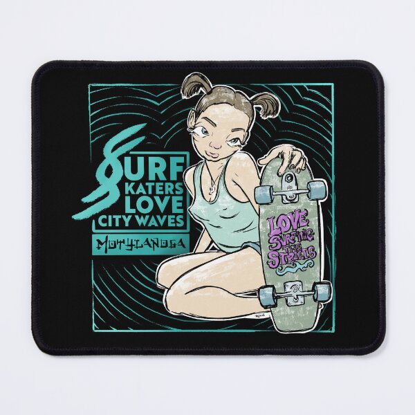 Item preview, Surf skaters love city waves designed and sold by motylanoga.