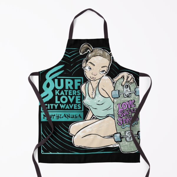 Item preview, Surf skaters love city waves designed and sold by motylanoga.