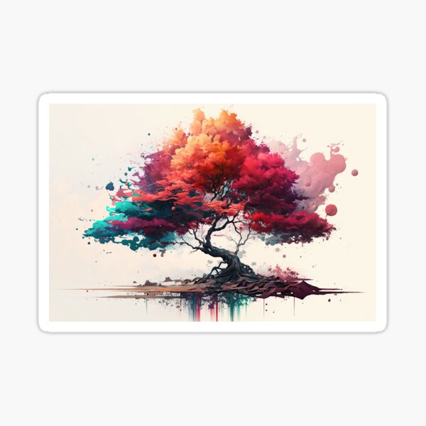 The Color Tree of Lachgillen Sticker
