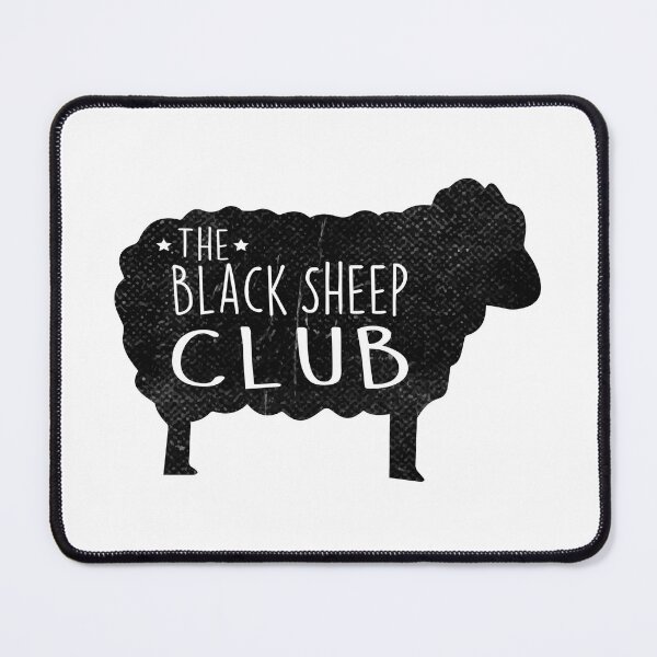 Item preview, The Black Sheep Club - Embracing Uniqueness Quote Design designed and sold by RedArtsDesign.