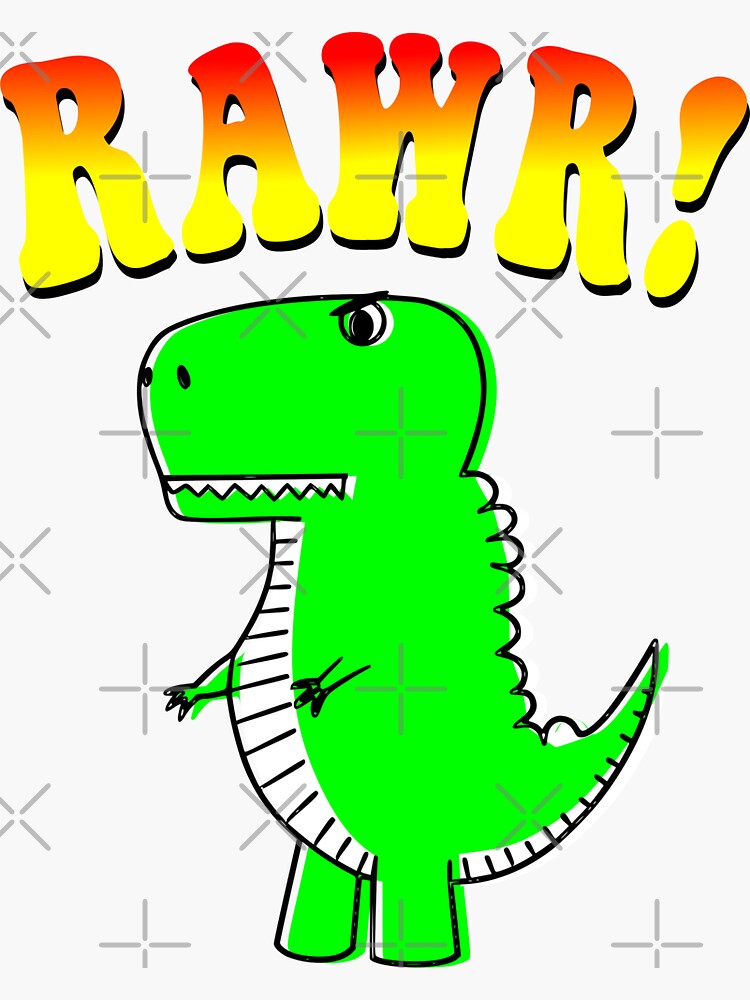 Angry Rex - Dinosaur Sticker