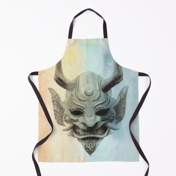 Item preview, Watercolor Japanese mask designed and sold by MaryWatercolor.