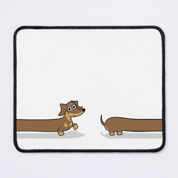 Item preview, Long Dog Smooth Chocolate and Tan Dachshund designed and sold by Laura Deakin Artist.