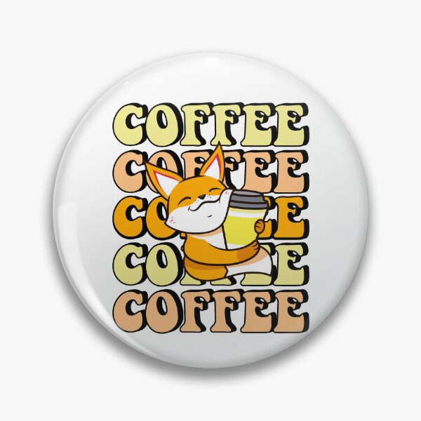 Item preview, Fox With Coffee designed and sold by RockBeeDesigns.