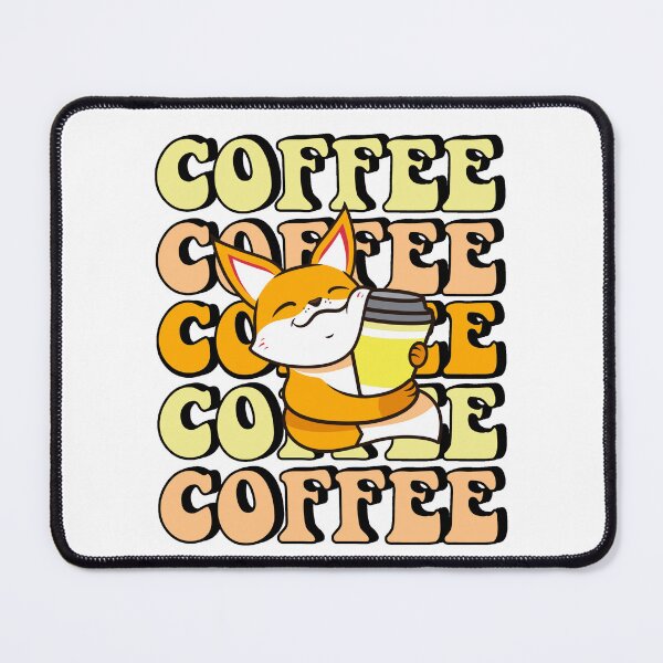 Item preview, Fox With Coffee designed and sold by RockBeeDesigns.