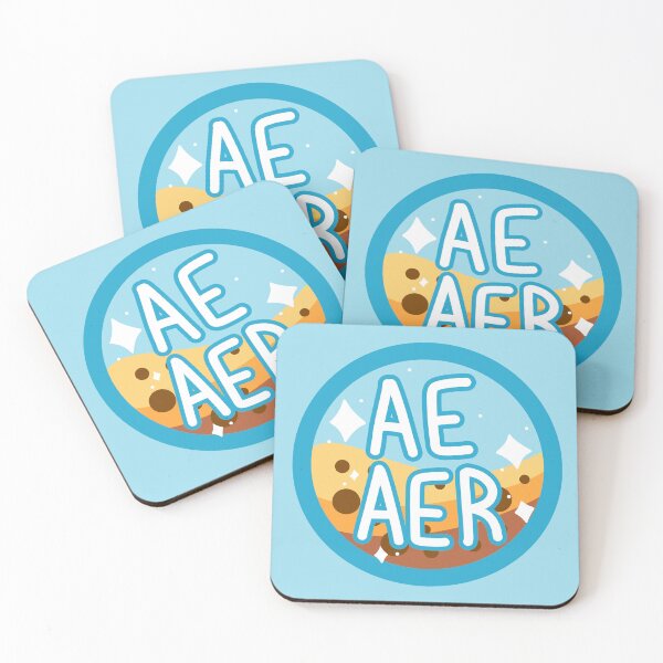 Item preview, ae/aer blue & gold boba designed and sold by pridefrogprints.