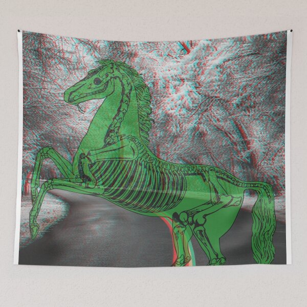 Item preview, 3d trees road with ghost horse designed and sold by Leo-Fein.