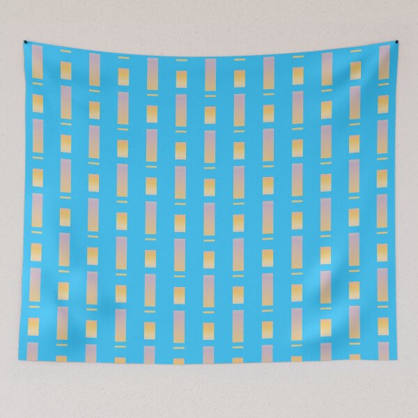 Item preview, Blue beige color combination | Blue beige color geometric pattern designed and sold by lausn.