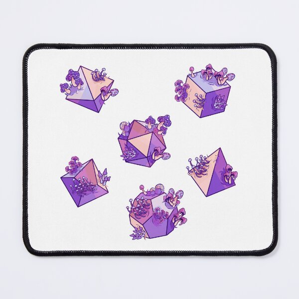 Item preview, Mushroom Dice Set Purple designed and sold by AnnNeedSleep.