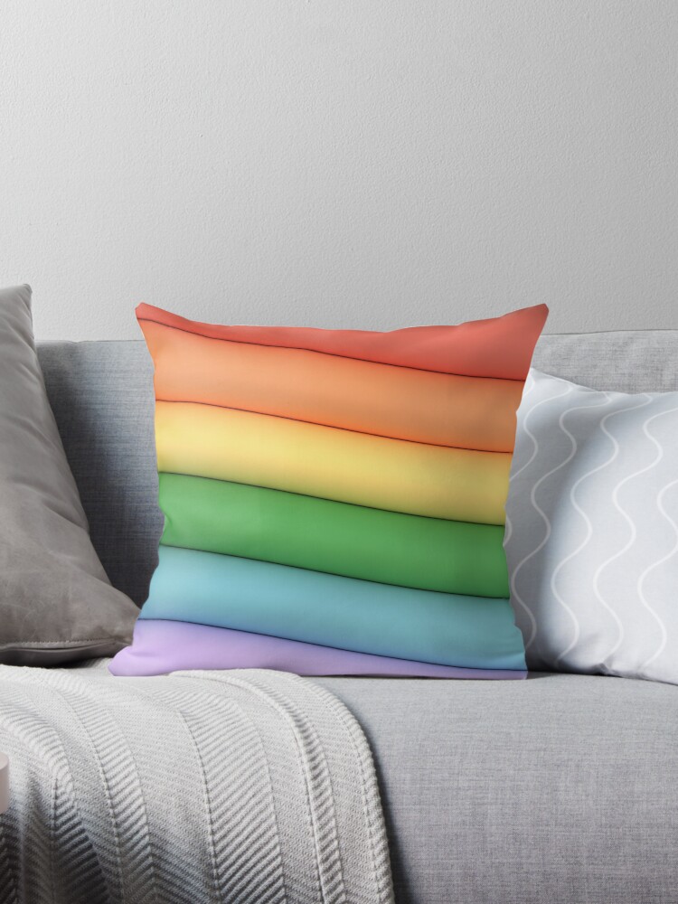 Pastel discount rainbow throw