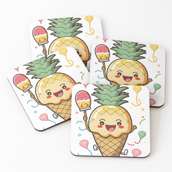 Item preview, cutr pineapple ice cream celebrating designed and sold by R.L cases and stickers.