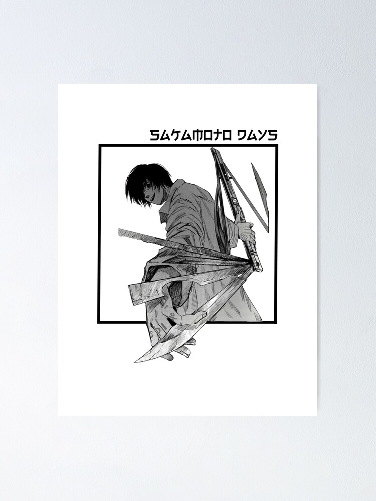 Anime Sakamoto Days' Poster, picture, metal print, paint by