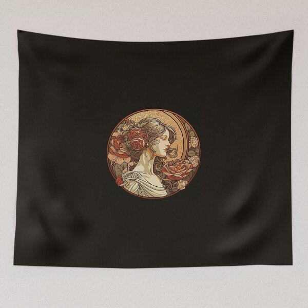 Item preview, Roman Lady with Roses designed and sold by ArtNouveauChic.
