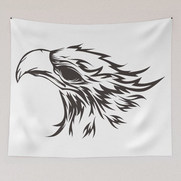 Item preview, Stylized head of hawk designed and sold by nigellas.