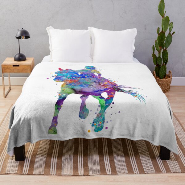 Item preview, Girl Horse Rider Watercolor Equestrian Gift designed and sold by LotusGifts.