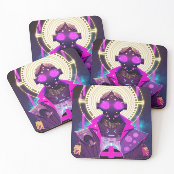Item preview, Synthwave cyberpunk priest designed and sold by RESToRAPTOR.